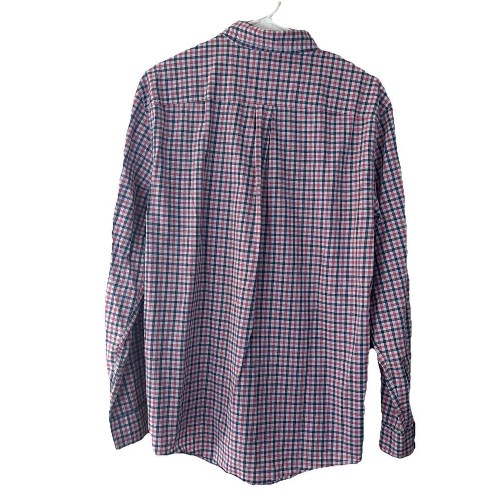 Johnnie-O Long Sleeve Plaid Button Down Men's Medium Cotton Shirt - Picture 2 of 10